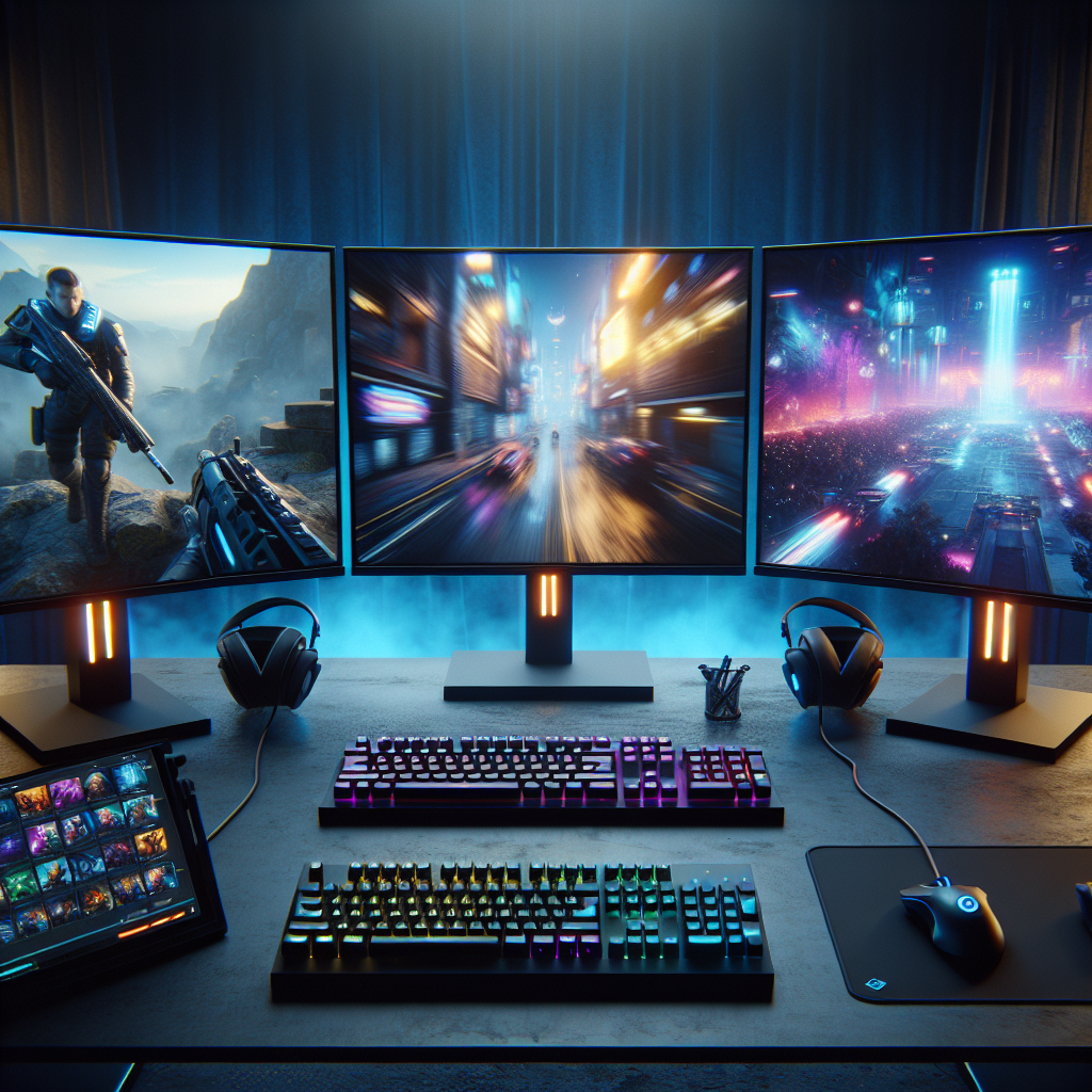 Еженедельный дайджест киберспорта: аналитический стол с тремя мониторами CS2, VALORANT, Dota 2